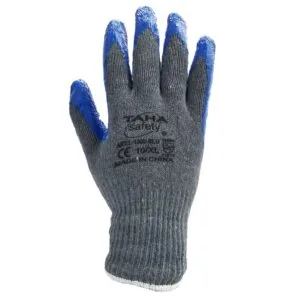 Taha Safety L1305 Grey/Blue Latex Safety Gloves