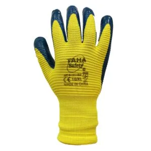 Taha Safety N1511 Blue Nitrile Safety Gloves