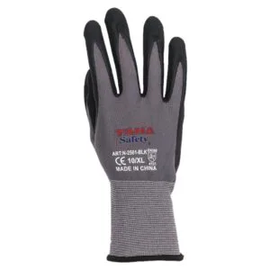 Taha Safety N2501 Spandex Nitrile Safety Gloves