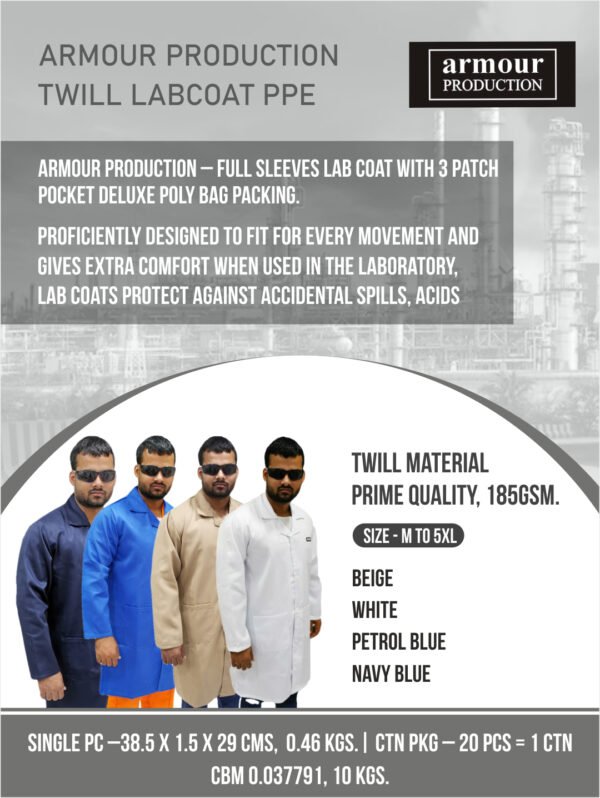 Armour Production Twill Labcoat